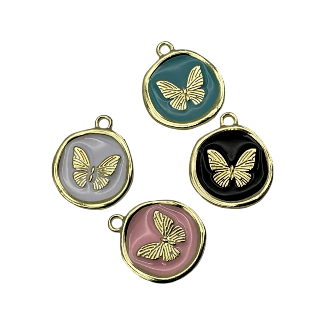 Butterfly Medallion Charm