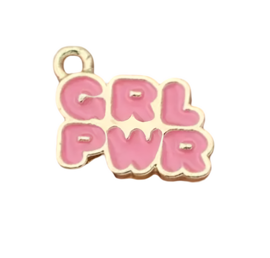 GRL PWR Enamel Charms